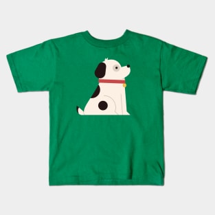 Cute (Kawaii) Dog Sitting Down Kids T-Shirt